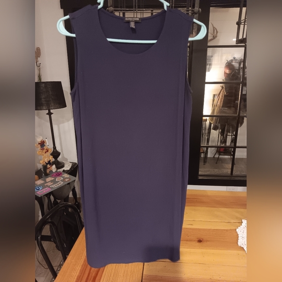 Eileen Fisher Short Dress, size- PS/PP, Navy Blue, Excellent condition like new - Picture 1 of 3